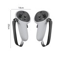 thumbnail image 3 of 2 uds controlador completo Protector mango agarre cubierta para Meta Quest Pro VR (gris) WDOplteas Para estrenar, 3 of 8