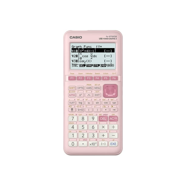 Casio fx-9750GIII Calculatrice graphique rose 