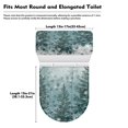 thumbnail image 7 of HELLHERO Forest Trees Comfortable and Practical for Gift Elastic Bottom Toilet Covers Set Universal Stretch Reusable, 7 of 7