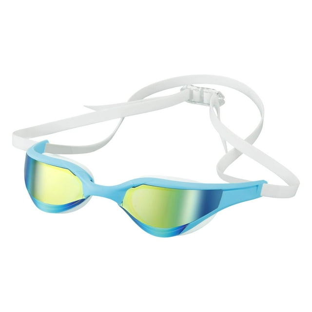 Lunettes de Natation Haute Performance pour Adultes - Lunettes de Compétition Brouillard pour Hommes et Femmes Équipement d'Équipe de Natation Argenté