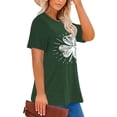 thumbnail image 2 of XCHQRTI Women's St. Patrick's Day Plus T Shirt Lucky Clover Graphic Tee Casual Green Tops, 2 of 9