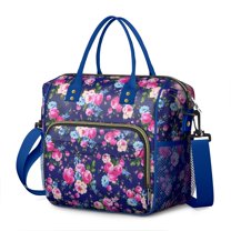 Pioneer Flower Floral Print Pattern Womens Lunch Box for Work,Insulated Large Lunch Bag for Tween and Teen,Loncheras Para Mujer,Leakproof Adult Lunch Bag for Work,Beach,Travel,Picnic,Camping