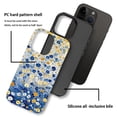 thumbnail image 4 of Punmada Compatible with iPhone 14 Pro Glossy Case For Girl Boy Full Body Protective Hard Shell Esthetics Pattern Yellow Blue Gold flowers Oil Painting, 4 of 7