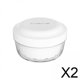 thumbnail image 1 of Estuches de baño para dentaduras postizas,Caja de baño para dentaduras postizas 3 en 1 para remojar el protector bucal,Cajas para dientes artificiales con cesta coladora,Caja de, 1 of 8
