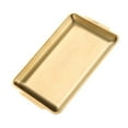 thumbnail image 1 of KAKOWELY 1Pack Stainless Steel Snack Serving Tray Golden Simple Design for Home Users Graduation, 1 of 8