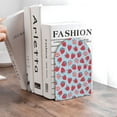 thumbnail image 6 of Susaid Strawberries Print Wooden Bookends Decorative Book Ends for Shelves Heavy Books Holder Organizer Non-Slip Desk Book End for Kids Room Office School 1 Pairs, 6 of 8