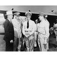 thumbnail image 2 of Secretary Of War Robert Patterson And Adm. Chester W. Nimitz (Center) In 1943. World War 2., 2 of 2