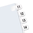 thumbnail image 2 of Legal Index Tabs, Preprinted Numeric: 11 to 20, 1/12-Cut, White, 0.44" Wide, 104/Pack | Bundle of 10 Packs, 2 of 2