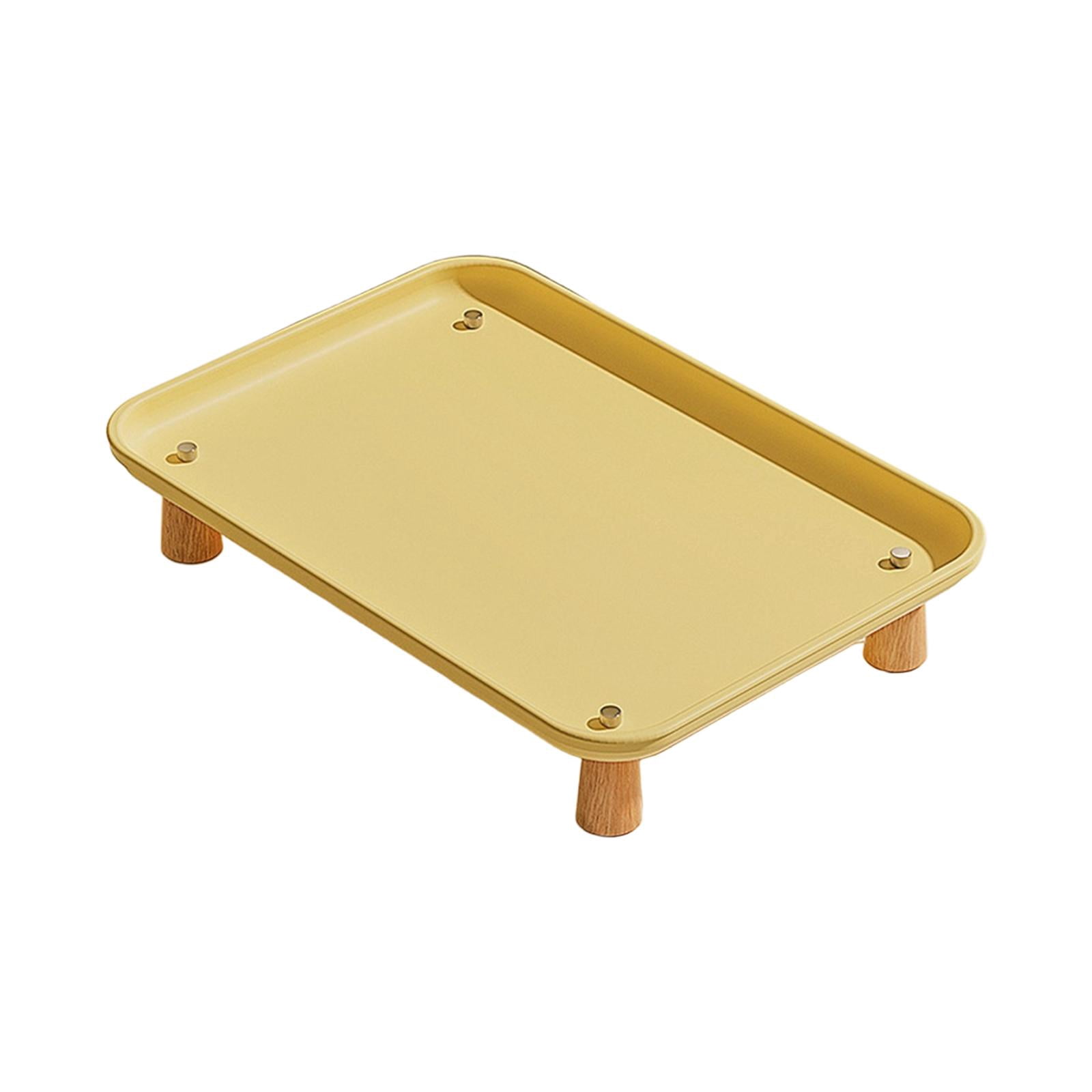CarpNettore Cat Bowl Stand Elevated Holder Washable Protect Neck Raised Pet Feeder Stand Yellow