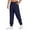Navy Blue, variant on COOFANDY Men's Linen Casual Pants Lightweight Jogger Pants Elastic Waist Drawstring Yoga Beach Pants with Pockets