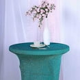 thumbnail image 5 of BalsaCircle Cocktail Spandex Fitted Stretchable Elastic Tablecloth Turquoise, 5 of 9