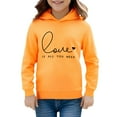 thumbnail image 4 of Hfolob Chandail pour Enfants Fille Enfant Tout-Petit Garçons Filles Manches Longues Imprimés de Lettres Chandail à Capuchon Chaud Chandail à Enfiler Hauts Chandail pour Enfants, 4 of 4