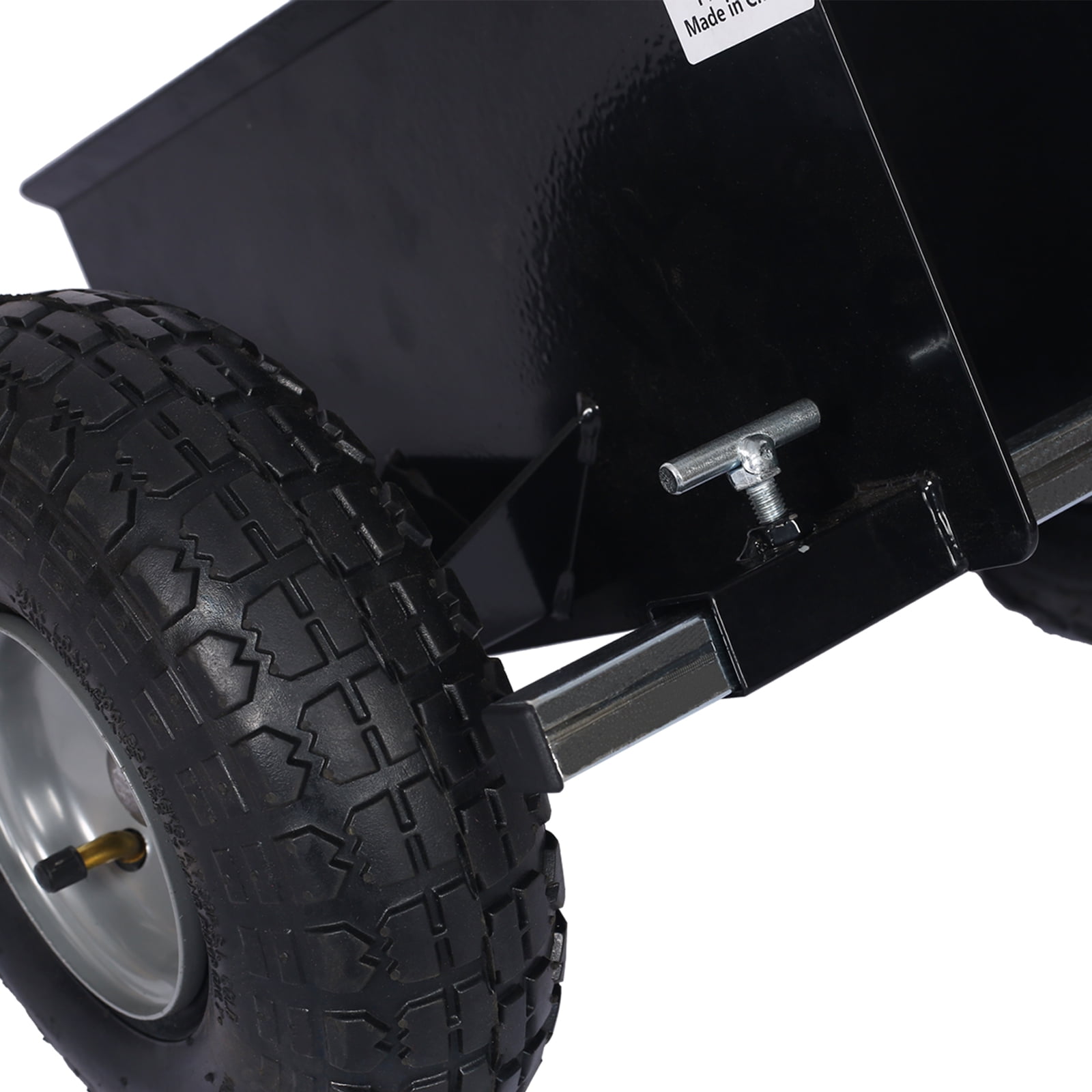 Holaki 600lb Panel Dolly, 10in Pneumatic Wheels, Black