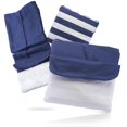 thumbnail image 4 of 6 2-in-1 Cordova Pillow Blankets Set - Front Pocket, Soft Fleece - Navy Blue, 4 of 6