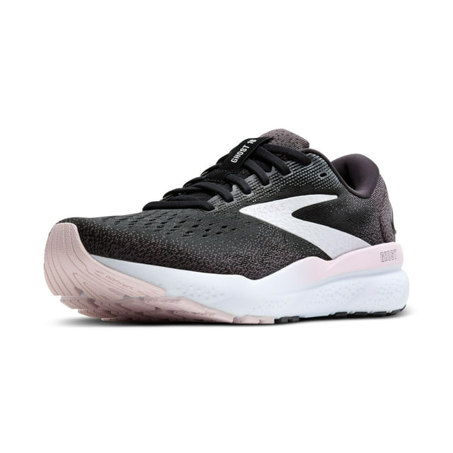 Brooks Women’s Ghost 16 Neutral Running Shoe - Black/White/Orchid Ice - 7.5 Medium