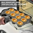 thumbnail image 5 of 2pc 12-Cavity Mini Cheesecake Pans – Nonstick with Removable Bottom, Ideal for Cupcakes, Muffins & Cheesecake, Shipped from Local Warehouse, 5 of 6