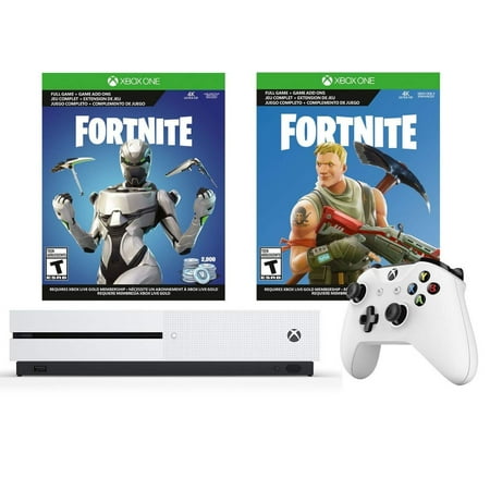 Xbox One S Fortnite Eon Cosmetic Epic Bundle: Fortnite Battle Royale, Eon Cosmetic, 2,000 V-Bucks and Xbox One S 1TB Gaming Console with 4K Blu-Ray Player