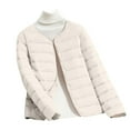 thumbnail image 2 of Breezora Lightweight Winter Puffer Coat for Women Warm Thermal Quilted Inner Layer Outer Jacket L Size Beige, 2 of 4