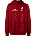 thumbnail image 2 of OXI Hoodie Sweatshirt - Stop You're Under a Rest, Basic Casual Hoodie for Men's and Women Fleece Hoodie Long Sleeve - Antiquee Cherry 3X-Large, 2 of 3