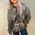 thumbnail image 5 of TOWED22 Camo Hoodies for Kids Boys Girls Maple Leaf Print Oversized Drop Shoulder Hooded Sweatshirt Pullover With Pocket Streetwear,Coffee,11-12 Y, 5 of 7