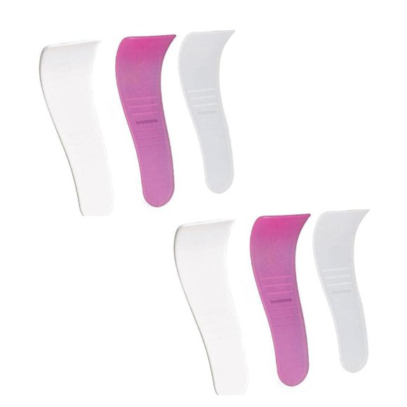 6 piezas de espátulas de limpieza de cera para el cabello portátiles de color aleatorio, herramientas de belleza para depilación con cera, espátulas de cera antiadherentes, aplicador de depilación, ra