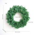 thumbnail image 2 of Green Christmas Wreath for Front Door 12 Inch DIY Plain Wreath Artificial Pine Xmas Wreath Base for Making Decorations Outdoor Indoor Wall Hanging Christmas Decor, 2 of 6