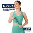thumbnail image 2 of Nirlon U Tank Top Sports Bra - Nirlux Womens Tops & Sports Bras for Women - Light Cups, Scoop Neck Workout Tops for Women (Pool Blue, 6), 2 of 6