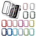 thumbnail image 2 of Flmtop 1 Pce Protecteur d'Écran de Montre avec Protection Globale à 360° Anti-Rayures Étuis de Montre Intelligente PC Verre Trempé Protecteur d'Écran de Montre Housse de Protection Confortable Compatible avec Apple Watch 6/Se, 2 of 9