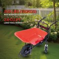 thumbnail image 4 of Electric Wheelbarrow Cart 24V 250W Brushless Motor Powered Cart 330LBS (150KG) Capacity 2.6 Cu.Ft Load 12V 12Ah Batteries, 4 of 9