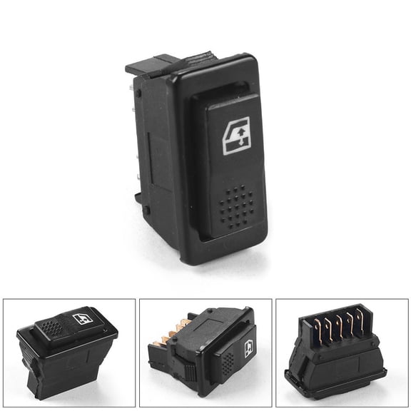 5 Pin Car Power Window Switch Button 12V/24V 20A with Illumination Indicator