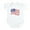 Cloud White, variant on - American Flag Waving Distressed Infant Bodysuit - Baby Light Bodysuit, Size Newborn - 24 Months