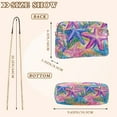 thumbnail image 4 of FORMRS Women Crossbody Purse with Chain Strap Vegan Leather Shoulder Handbag, Gradient Starfish Pattern, 4 of 7