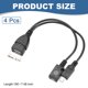 thumbnail image 2 of Uxcell 4 Pcs Adaptador Micro USB a USB Adaptador Micro USB a Hembra Negro, 2 of 6