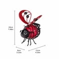 thumbnail image 2 of Solar Bee Garden Decor Metal Outdoor Lantern Sculpture with Integrated LED Light for Yard Patio Lawn Pathway Courtyard, 2 of 7