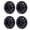 Black, variant on AOOOWER 4Pcs Light weight 8inch Golf Cart Wheel Covers Hub Caps 5 Spoke Design Hub Cap