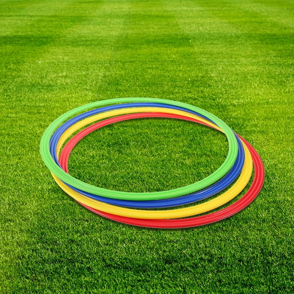CIMAXIC 4Pcs Agility Training Rings for Speed and Agility Enhancement Durable Construction 15.7X15.7X0.27Inch PP