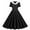 Black, variant on Cavosen 1950 Dresses Women Black Short Sleeve 1950S Dress Midi Vintage Retro Ruched Pleated A-Line Dresses Plain Casual Dress V-Neck Dress Lounge Dresses Trendy Clothes S