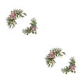 thumbnail image 3 of kurtrusly Wedding Welcome Board Realistic Appearance Good Texture Exquisite Crafted Wedding Arch Silk Fake Flower Artificial Purple Peony 2Set, 3 of 6