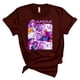 thumbnail image 3 of Pop cazadora para niña Round-Neck Printed Anime Trio Poster T Shirt （Wine）, 3 of 3