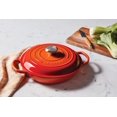 thumbnail image 2 of Le Creuset Enameled Cast Iron Signature Braiser, 3.5 qt., Flame, 2 of 4