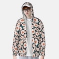 thumbnail image 4 of Daiia Daisies Flowers UPF 50+ Sun Protection Hoodie Jacket Lightweight Long Sleeve Sun Shirt for Women Men with Pocket Hiking Outdoor-3X-Large, 4 of 9