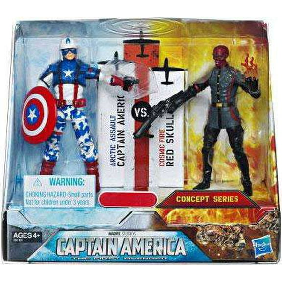 Arctic Assault Captain America & Cosmic Fire Red Skull Action Figure 2-Pack