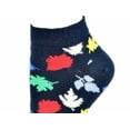 thumbnail image 2 of Sierra Socks Leaf Pattern Ankle Cotton Socks (Shoe Size 4-10, Navy), 2 of 4