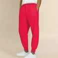 thumbnail image 5 of BODOAO Women's Lounge Sweatpants Baggy Lounge Pants Wide Leg Casual Sweatpants Workout Sweat Pants Fall with Pockets Mens Pants Casual Solid Color Track Cuff Workout Pants with Pocket Red S, 5 of 9
