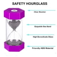 thumbnail image 2 of Hourglass Sand Timer 60 Minute: Plastic Sand Clock,giant Blue Sand Watch , Arena 60 Min Ls Yl, 2 of 3