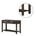 thumbnail image 2 of Wooden Console Table with 2 Spacious Drawers, Brown, 2 of 5