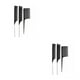 thumbnail image 1 of Seitruly Paquete de 3 cepillos para el cabello que resaltan el tejido, salón de teñido de cabello de plástico, estilismo antiestático, accesorios de Negro 2piezas Seitruly CBP196716, 1 of 1