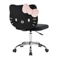 thumbnail image 3 of Impressions Vanity Hello Kitty Kawaii Swivel Vanity Chair with Adjustable Height, Adult (Black), 3 of 6