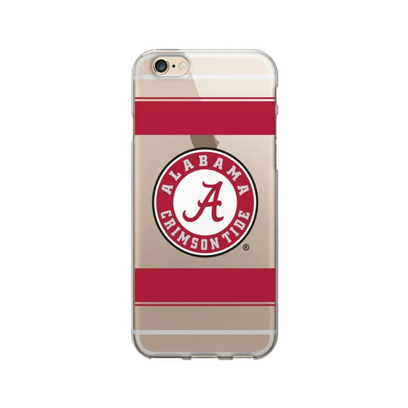 University of Alabama Clear Phone Case, Stripes - iPhone 6/6s/7/8/8