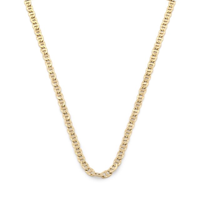Cadena Tejido Grano 2.5 mm 45 cm Oro Amarillo Sólido 10k